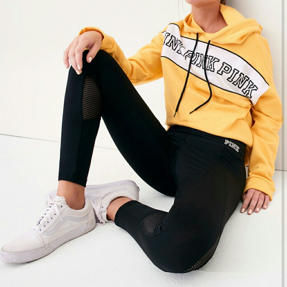 VS PINK Ultimate Ankle Mesh Leggings - L